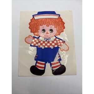Vtg Raggedy Andy Self Adhesive Sticker Hallmark - Single Sticker READ‎